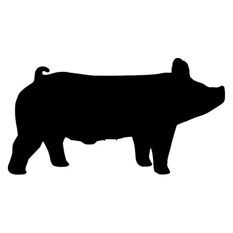 Show Pig Silhouette At Getdrawings Free Download