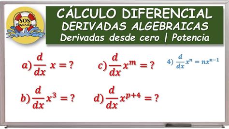 derivada de una potencia reglas básicas de derivación parte 4 de 4 youtube