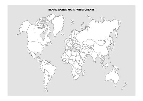 10 Best Blank World Maps Printable Pdf For Free At Printablee