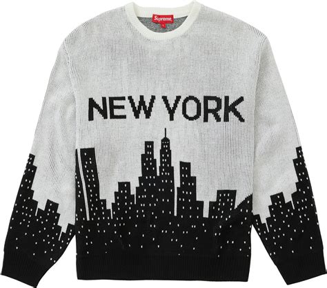 Supreme New York Sweater White Novelship