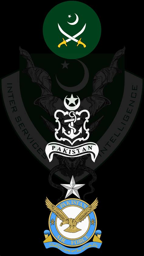 Pakistan Army Navy Airforce And Isi Wallpaper In 2020 Pakistan