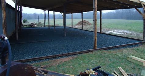The Barn Project Concrete Floor In Pole Barn