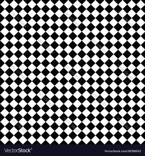 Black And White Diamond Pattern Seamless Pattern Vector Image