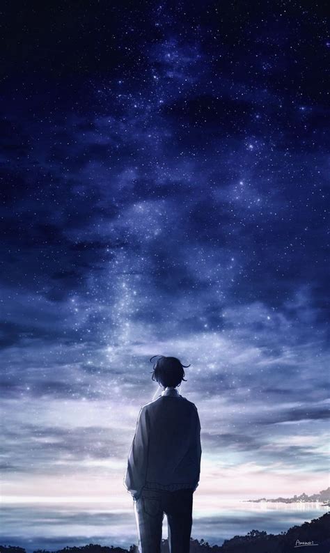 Look At The Stars Anime Scenery Wallpaper Anime Scenery Anime