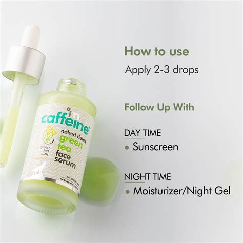 MCaffeine Vitamin C Green Tea Hydrating Face Serum For Glowing Skin Reduces Dark Spots Buy