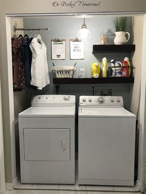 Laundry Closet Makeover Laundry Room Remodel Small Laundry Rooms