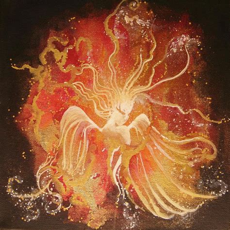 Blissful Fire Angels Painting By Naomi Walker