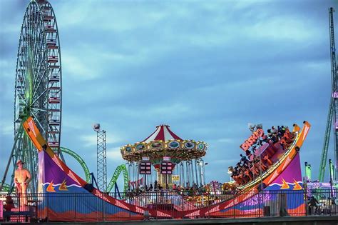 Rides In Motion Jersey Shore Boardwalk Photograph By Bob