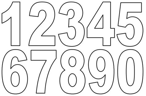 Small Printable Pdf Numbers Free Printable Numbers Printable Numbers