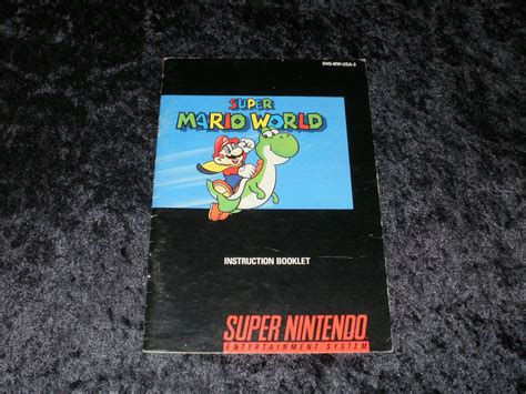 Super Mario World Snes Super Nintendo 1991 Manual Only