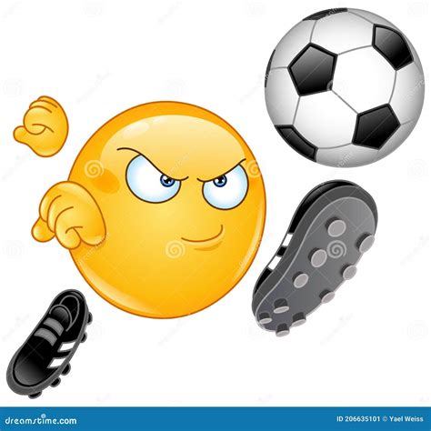 Emoji Emoticon Ilustração Do Vetor Ilustração De Desportista 206635101