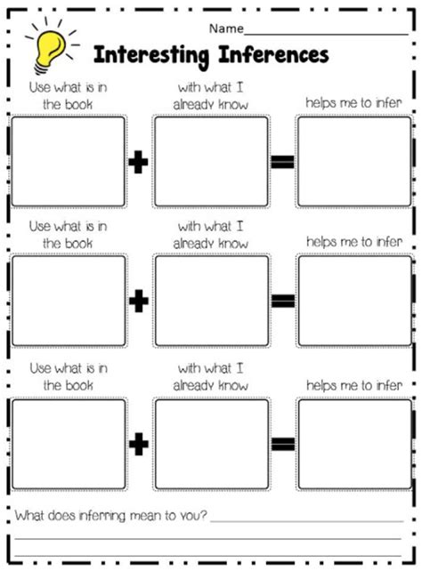 Inference Worksheets 3rd Grade