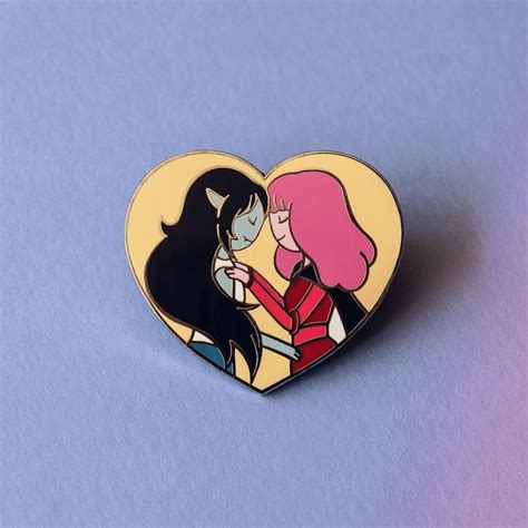 Marceline And Princess Bubblegum Hard Enamel Pin Etsy Adventure Time