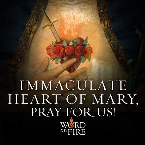 Immaculate Heart Of Mary Pray For Us Catholic Quotes Catholic