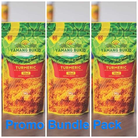 Yamang Bukid Turmeric 10 In 1 Tea Bundle Pack 3packs 400g Shopee