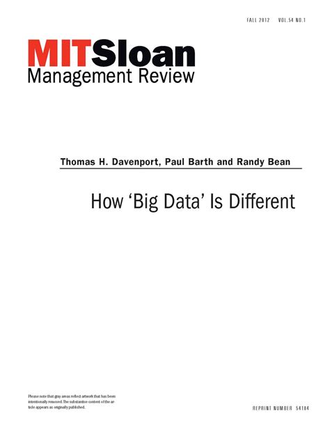 How Big Data Is Different Mit Smr Store
