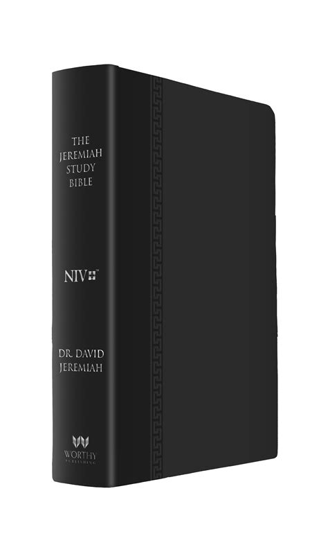 Niv Jeremiah Study Indexed Bible Black Genuine Leather Koorong