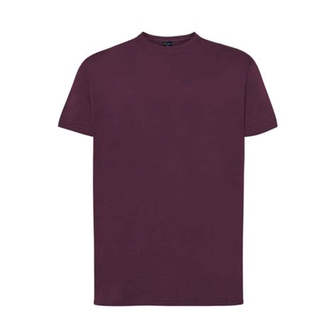Burgundy Basic Half Sleeve T Shirt Blacknavy