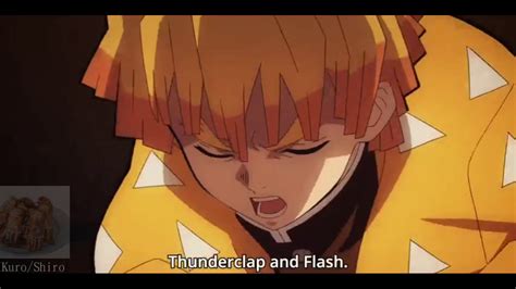 Demon Slayer Zenitsu Agatsuma Breath Of Thunder With Sword Hd Anime E5e