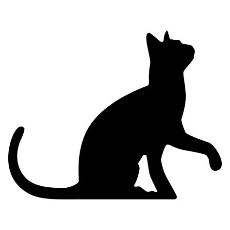 Black Cat Silhouette Wedding Cake Topper Clip Art Animal Silhouettes
