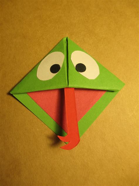 Frog Bookmark Handmade Origami Bookmarks Pinterest Bookmarks