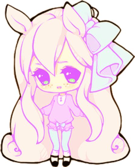Cute Pastel Kawaii Chibi Girl Sticker By Pinksprinklycake