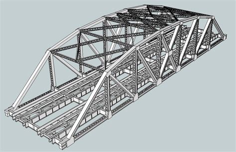 Free Stl File Ho Scale 145 Ft Double Track Arched Truss Bridge 🌉・3d