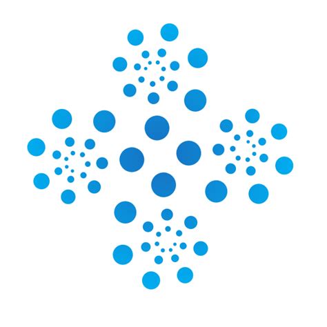 Blue Dots Abstract Shape Free Svg