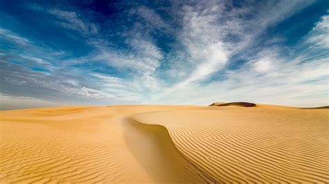 Download Wallpaper 3840x2160 Desert Sand Dunes Wavy Sky 4k Uhd 169