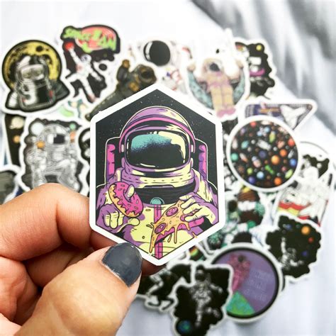 Astronaut Sticker Pack Astronaut Decor Scrapbooking Etsy
