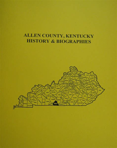 Allen County Kentucky History And Biographies Southern Genealogy Books