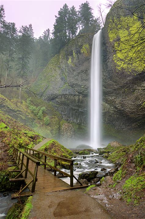 Latourell Falls Waterfall Columbia River Gorge Oregon 2