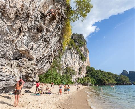 Half Day Beginner Rock Climbing In Railay Thailand 12 Day Trip Amga