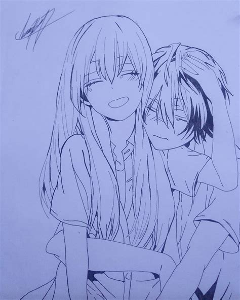 Pareja Anime Anime Romance Pareja Dibujo ♥♥♥me Gusto Mucho♥♥♥ Anime Art Manga
