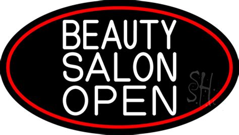 Supercuts has a conveniently located hair salon at southtown plaza in lockport, ny. Beauty Salon Open Oval With Red Border Neon Sign | Salon ...