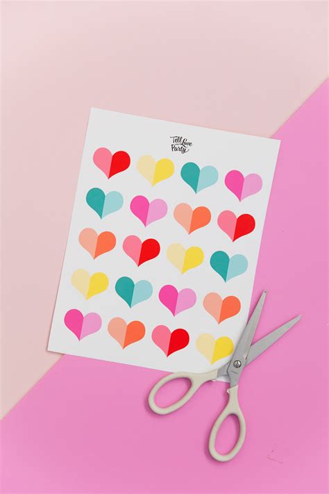 Free Printable Heart Cupcake Topper Tell Love And Party