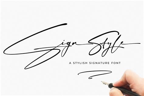 Sign Style Signature Font Stunning Script Fonts Creative Market