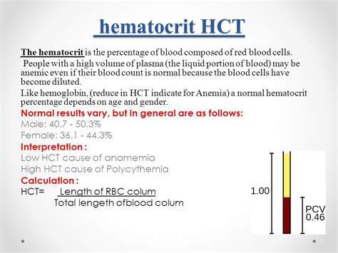 What Does Low Hematocrit Count Mean Hematocrit Test Medlineplus