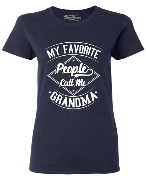 My Favorite People Call Me Grandma Womens T Shirt T From Grandkids