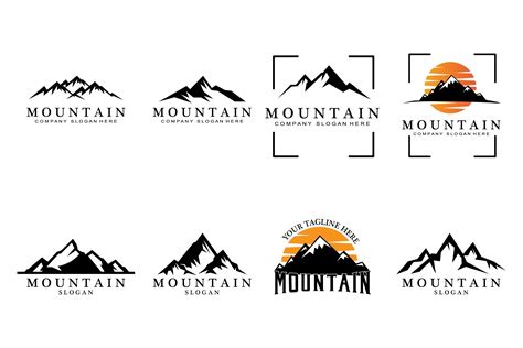 Mountain Logo Design Graphic By AR Graphic Creative Fabrica
