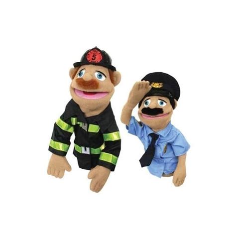 Melissa And Doug Police Officer And Firefighter Puppets Epic Kids Toys