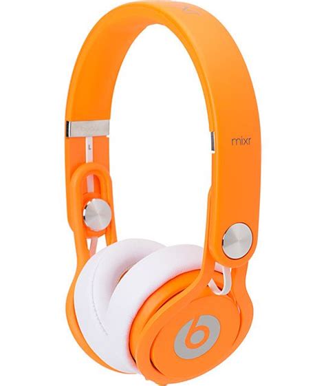 Designed to be heard over. Beats By Dre Mixr Limited Edition Neon Orange Headphones ...