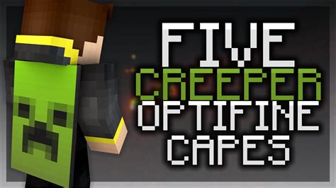 5 Creeper Optifine Cape Designs Themed Optifine Capes Youtube