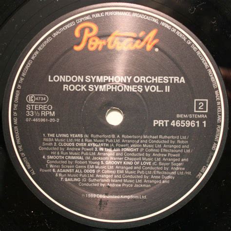 London Symphony Orchestra Rock Symphonies Vol Ii Lp For Sale