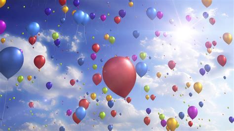 Colorful Balloons Downloops Creative Motion Backgrounds