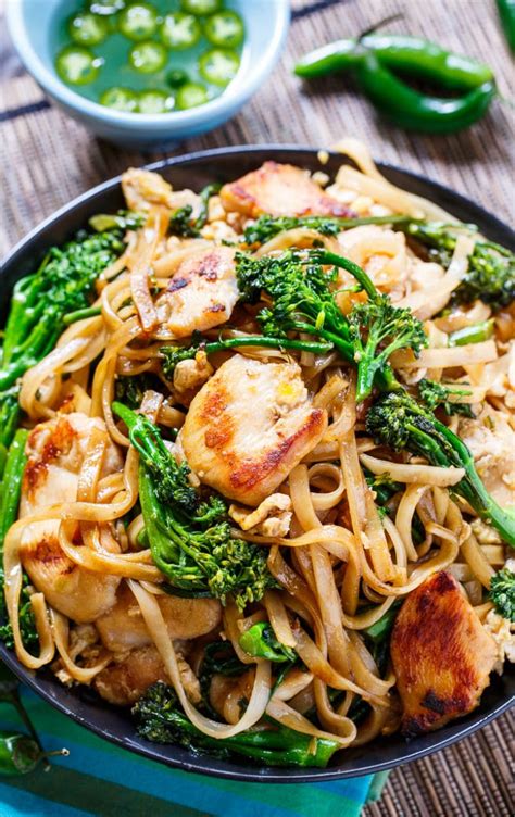 Old fashioned southern chicken and noodles. Thai-Style Stir-Fried Noodles with Chicken and Broccolini ...
