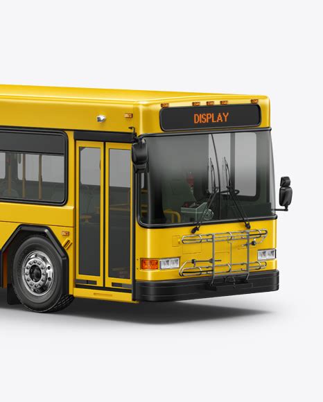 Download Hybrid Bus Mockup - Half Side View in Vehicle Mockups on ...