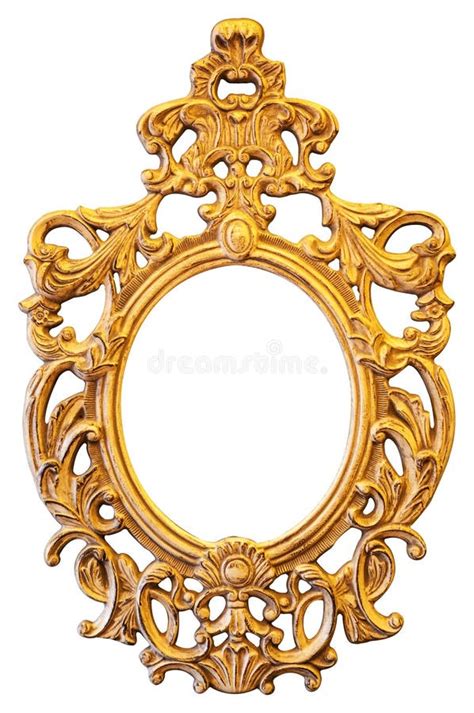Gold Ornate Oval Frame Stock Image Image Of Antique 41338479