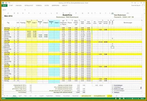 Wunderschönen 10 Zeiterfassung Excel Vorlage Kostenlos Vorlage Ideen Für 2022
