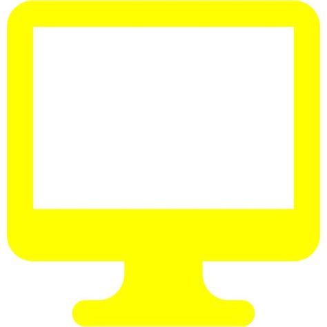 Yellow Desktop 2 Icon Free Yellow Desktop Icons